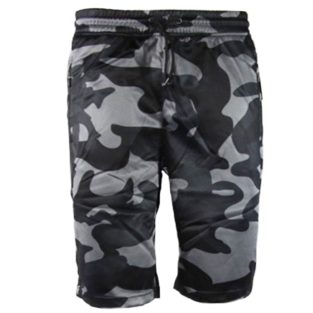 Men's Shorts Drawstring Waist Flat Front Back Pocket Straight Leg Casual Shorts